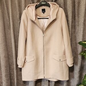 Reitmans Pink Hooded Trench Coat